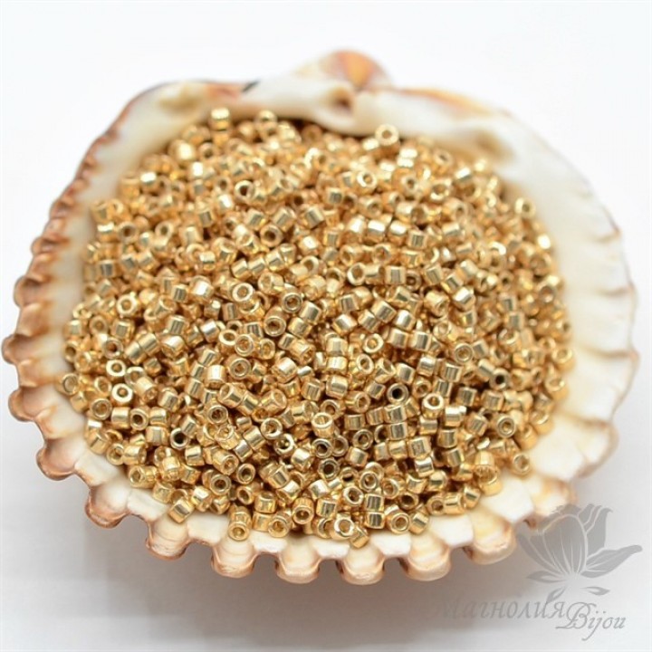 Бисер Delica DB1832 Duracoat Galvanized Gold, 5 грамм