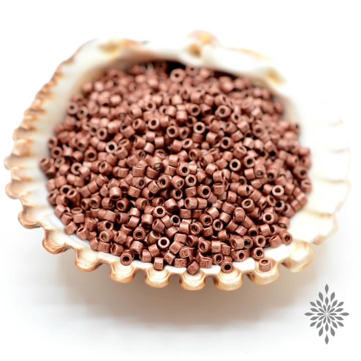 Бисер Delica DB1842F Duracoat Galvanized Matt Dark Cranberry, 5 грамм