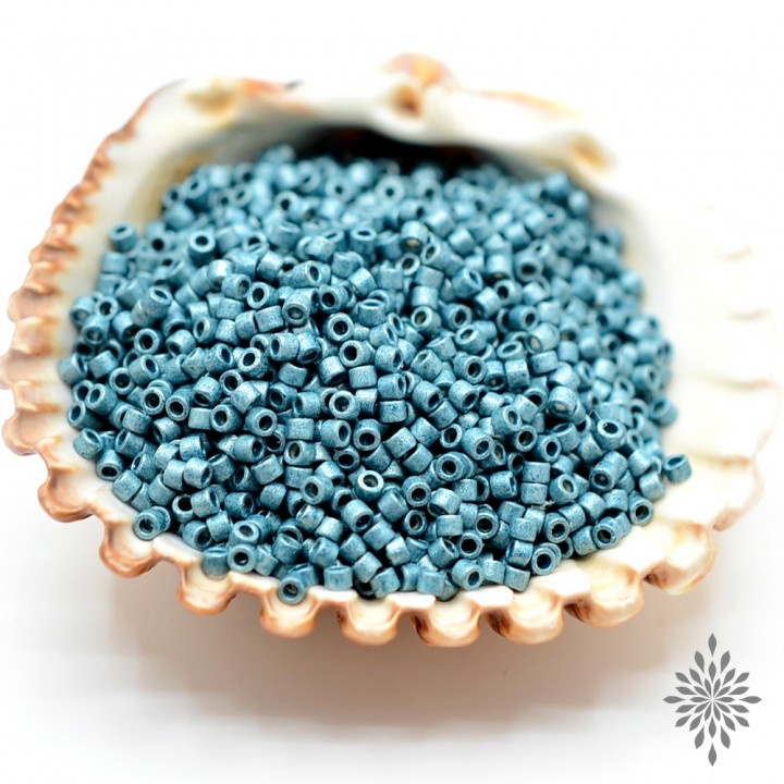 Бисер Delica DB1847F Duracoat Galvanized Matt Dark Seafoam, 5 грамм