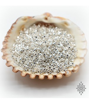 Бисер Delica DB551 Sterling Silver Plate, 5 грамм Бисер Delica DB551 Sterling Silver Plate, 5 грамм