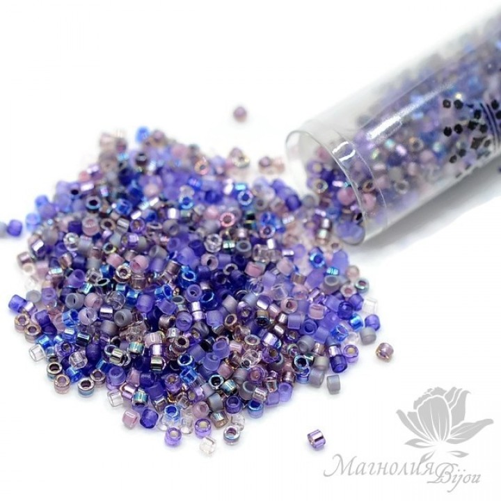 Бисер Delica цилиндрический Mix01-TB, туба 7,2 грамма