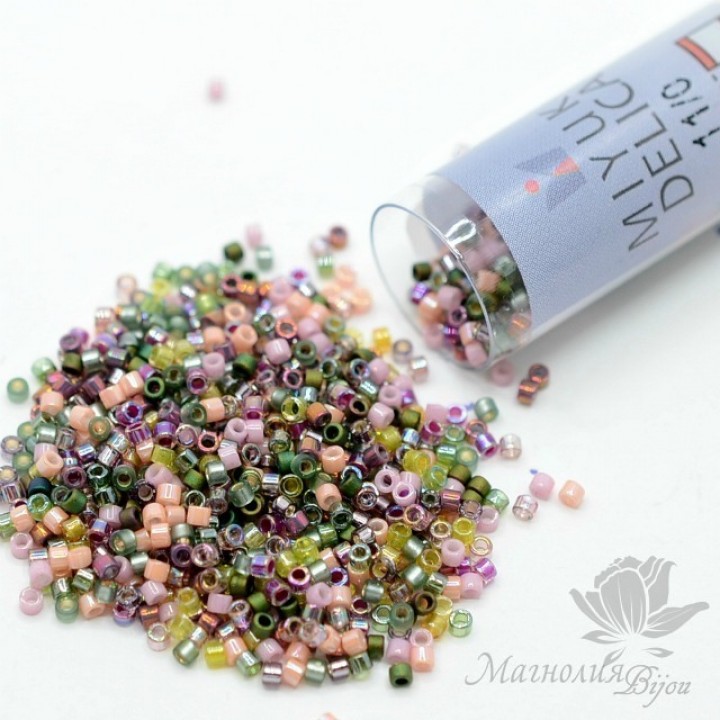 Бисер Delica цилиндрический Mix21-TB, туба 7,2 грамма