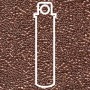 Бисер Delica DB040 Bright Copper Plated, туба 7.2 грамма