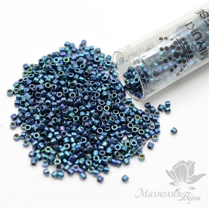 Бисер Delica DB1005 Purple Gold Iris, туба 7.2 грамм