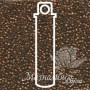Бисер Delica DB1051 Matte Bronze/Gold Iris, туба 7.2 грамма