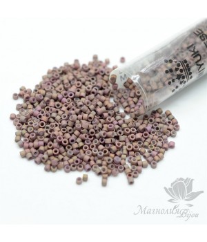 Бисер Delica DB1061 Matte Dusky Clay AB, туба 7.2 грамма