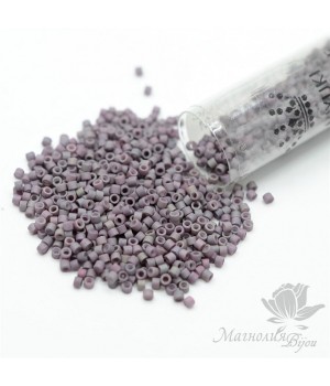 Бисер Delica DB1062 Matte Purple Sage AB, туба 7.2 грамма