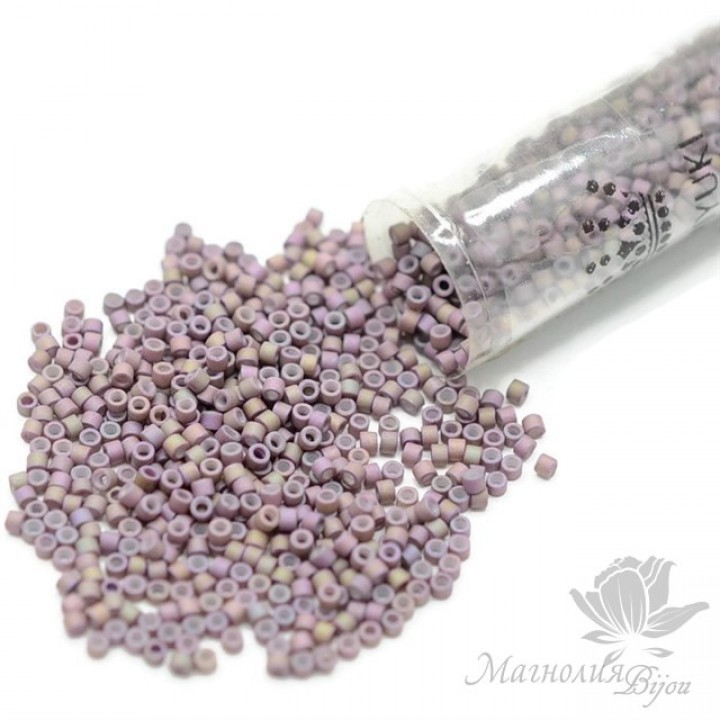 Бисер Delica DB1064 Matte Orchid AB, туба 7.2 грамма
