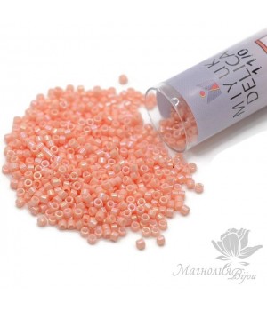 Бисер Delica DB207-TB Opaque Peach Luster, туба 7.2 грамма