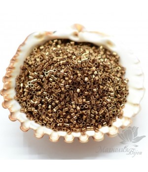 Бисер Delica цилиндрический S0022L, металлик, 5 грамм