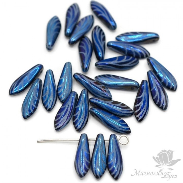 Dagger 5:16, blue opal laser wing, 10 штук