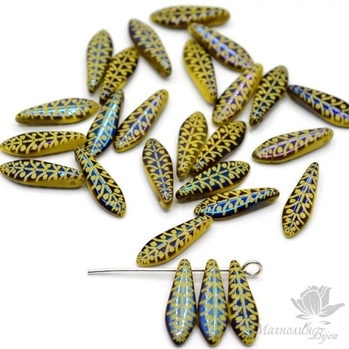 Dagger 5:16, yellow opaque laser rye , 10 штук