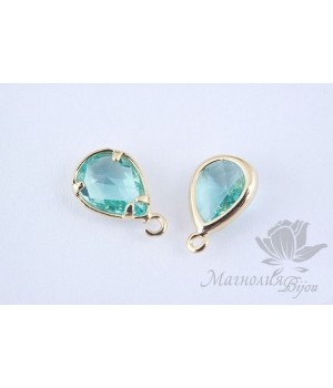 Подвеска "Аquamarine mini", позолота 14 карат