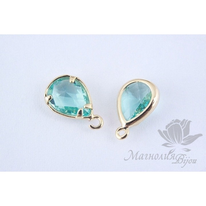 Подвеска "Аquamarine mini", позолота 14 карат