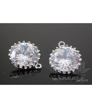 ПОДВЕСКА "Diamond", родиевое покрытие