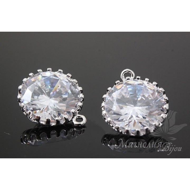 ПОДВЕСКА "Diamond", родиевое покрытие