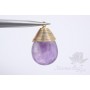 ПОДВЕСКА-КАПЛЯ "Аметист", позолота 16 карат