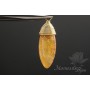 ПОДВЕСКА-КАПЛЯ "Сердолик", позолота 16 карат