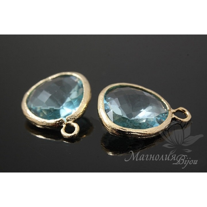 ПОДВЕСКА "Aqua elegant", позолота 14 карат