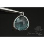 ПОДВЕСКА "Aqua elegant", родиевое покрытие