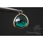 ПОДВЕСКА "Emerald elegant", позолота 14 карат