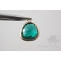 ПОДВЕСКА "Emerald elegant", позолота 14 карат