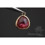 ПОДВЕСКА "Ruby elegant", позолота 14 карат