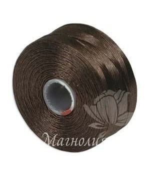 Нить для бисера S-Lon AA, Brown 