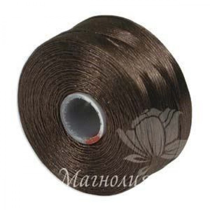 Нить для бисера S-Lon AA, Brown 