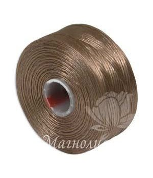 Нить для бисера S-Lon AA, Light Copper 