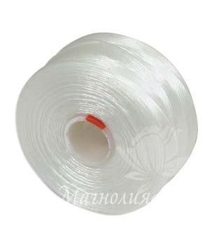 Нить для бисера S-Lon AA, White