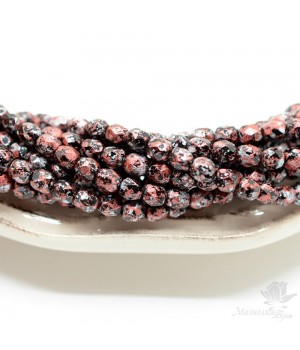 Чешские граненые бусины Tweedy Red 4мм, 20 штук