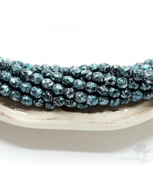 Чешские граненые бусины Tweedy Green 4мм, 20 штук