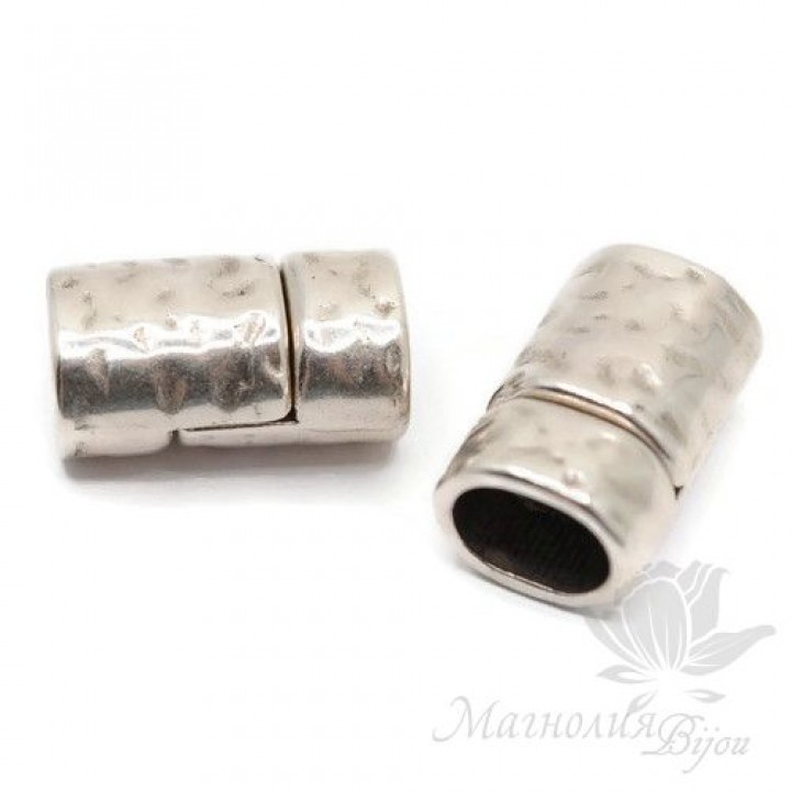 МАГНИТНЫЙ ЗАМОК для браслета регализ, античное серебро(Греция)