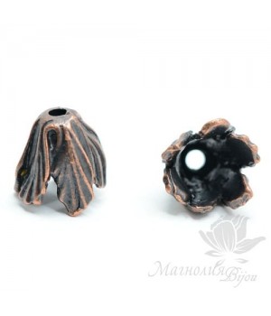 КОЛПАЧОК(шапочка) "5 лепестков", античная медь