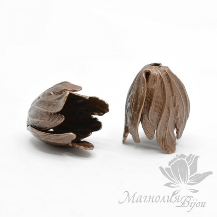 КОЛПАЧОК(шапочка) "Тюльпан", натуральная латунь