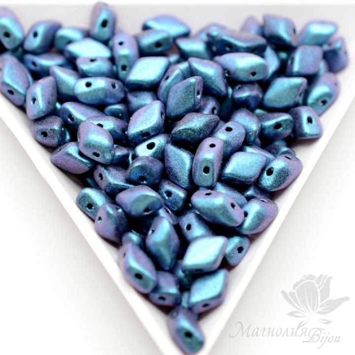 GemDuo "Polychrome Blueberry" 8 : 5мм, 5 грамм
