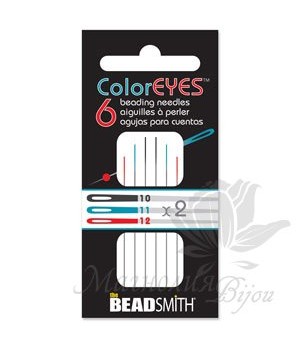 Иглы ColorEyes №10, 11, 12 для бисера и вышивки