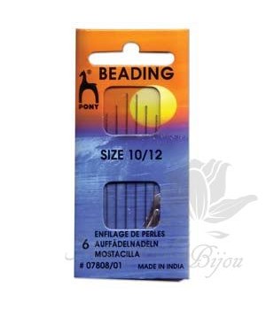 Иглы PONY №10,12 с нитевдевателем 