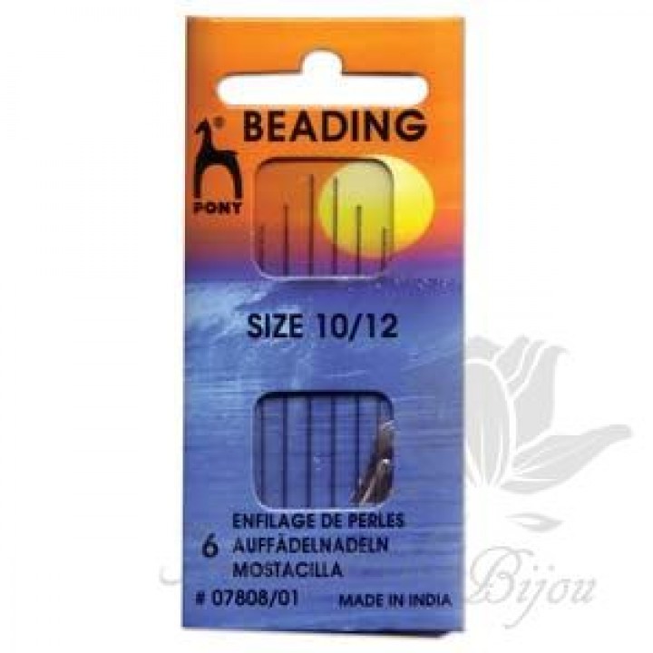 Иглы PONY №10,12 с нитевдевателем 