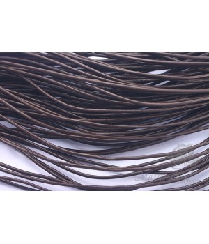 Кожаный шнур 0,8мм, коричневый, 1метр Кожаный шнур 0,8мм, коричневый, 1метр