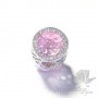 БУСИНА-Пандора "Pink", родиевое покрытие