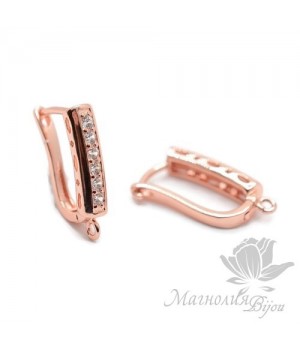 ШВЕНЗЫ "Витражи", цвет розовое золото