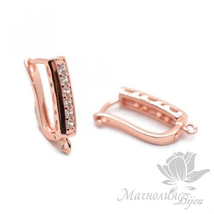 ШВЕНЗЫ "Витражи", цвет розовое золото