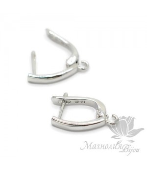 ШВЕНЗЫ "Прямые классика", родиевое покрытие