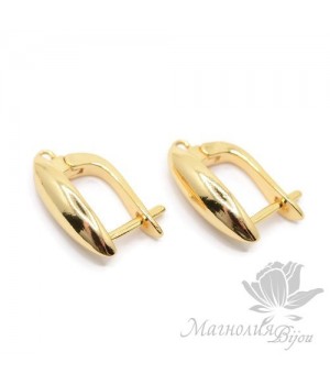 ШВЕНЗЫ "Лодочка", позолота 18 карат