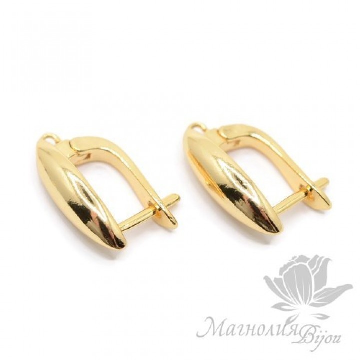ШВЕНЗЫ "Лодочка", позолота 18 карат