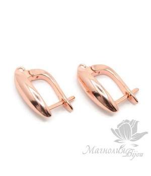 ШВЕНЗЫ "Лодочка", розовое золото