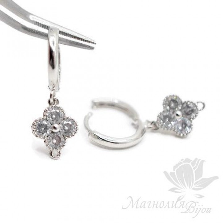 ШВЕНЗЫ "Цветочек", серебро 925 пробы