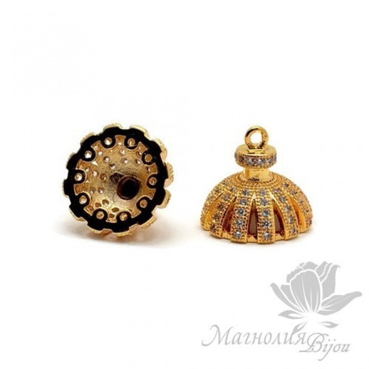 ШАПОЧКА для кисти 12мм, позолота